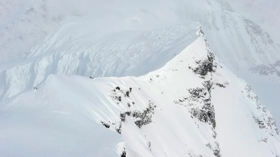 En man i 60-årsåldern hamnade i nöd efter att ha brutit benet vid en glaciär i Kebnekaisemassivet. (Arkivbild)