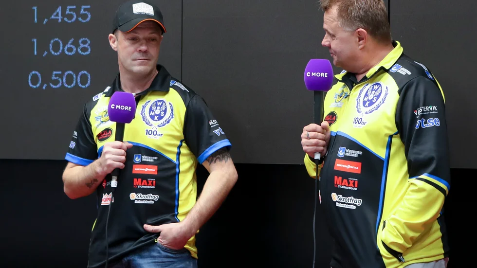 Peter Ljung och Morgan Andersson i samband med upptaktsträffen inför årets upplaga av Bauhausligan.