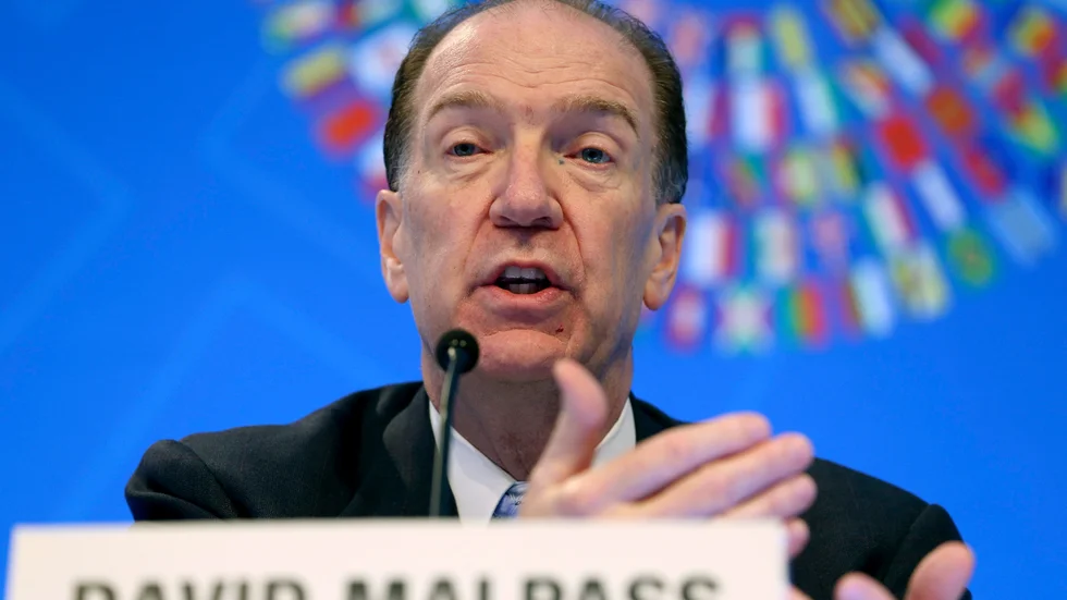 Världsbankschefen David Malpass. Arkivbild.