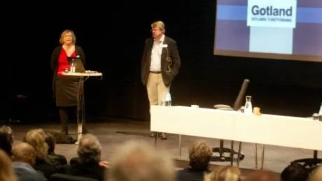 Turistnäring. Gotlands turistförening, här i form av Annamari Thorell och Mats Jansson, presenterade sommarsäsongen 2008 i siffror.