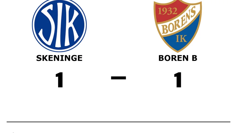 Skeninge IK spelade lika mot Borens IK B