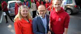 Minstern stärkte upp dörrknackningskampanj i Enköping