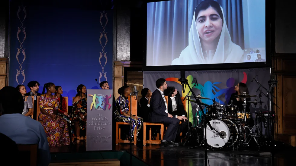 Malala Yousafzai Malik sköts i huvudet av talibaner men överlevde. 2014 utsågs hon till årets barnrättshjälte, och nu har hon även fått priset för hela decenniet. Hon närvarade inte fysiskt på Gripsholms slott under måndagens ceremoni.
