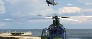 WEBB-TV: Här landar lunchgästerna med helikopter