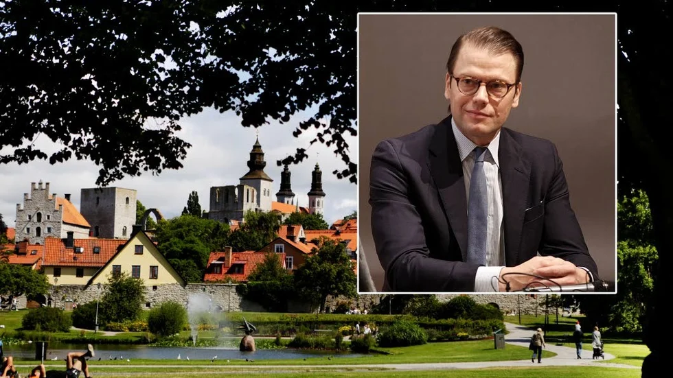 Prins Daniel kommer till Visby under Almedalsveckan/Montage.
