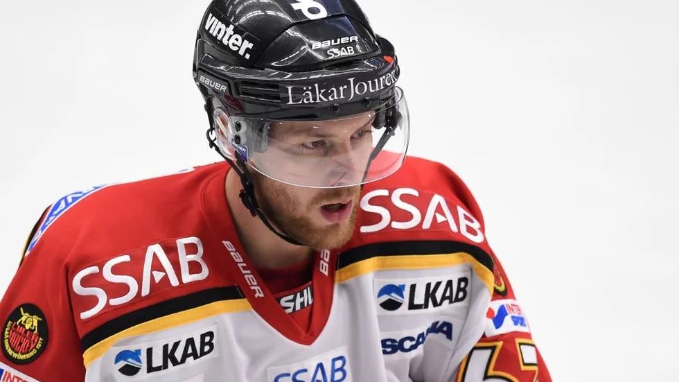 Linus Omark under sin senaste sejour i Luleå.