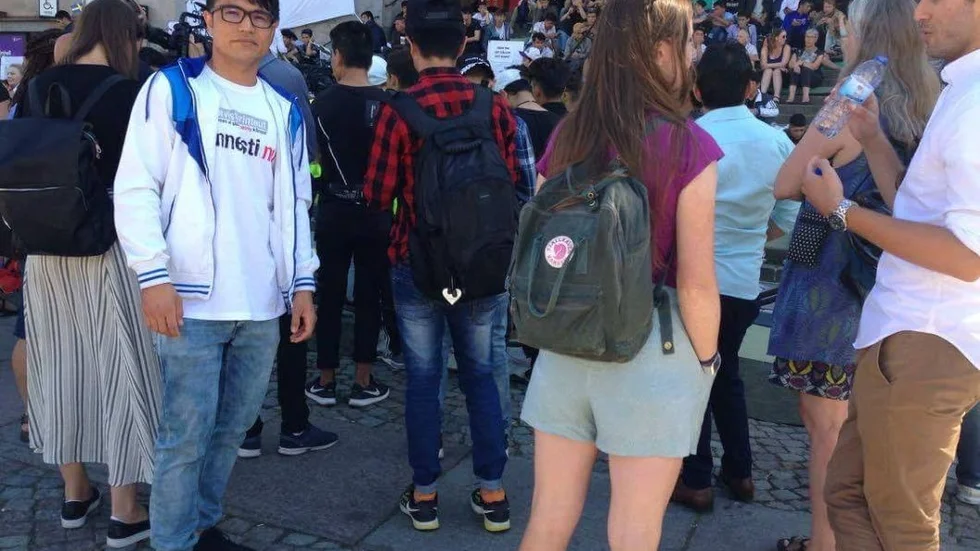 Kämpar vidare. Ali Karimi från Luleå är en av hundratals demonstranter som kräver stopp för utvisningar till Afghanistan.