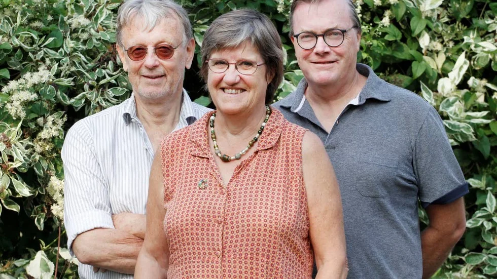 Henry Blom, Marie Wallum och Johan Rudborg från Klimatinitiativ Strängnäs.