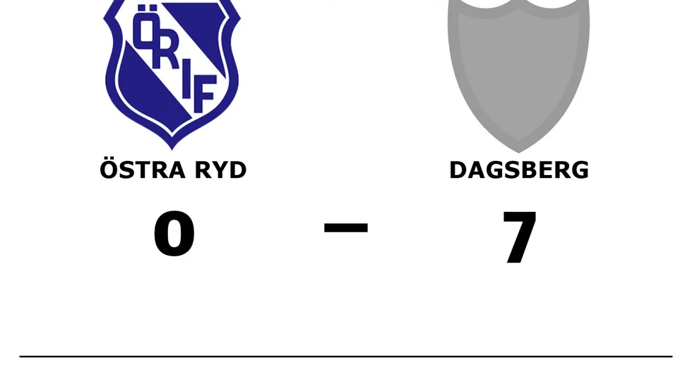 Östra Ryds IF förlorade mot Dagsbergs IF B
