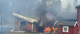 Majbrasa flammade upp igen – branden spred sig • Villa brann