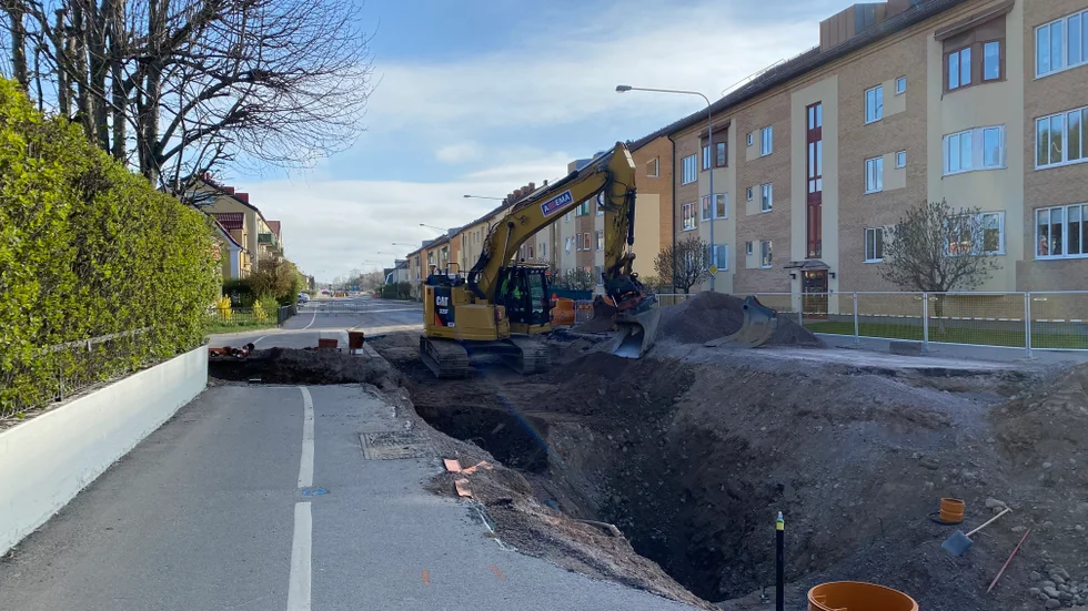 Östermalmsgatan i maj 2022.