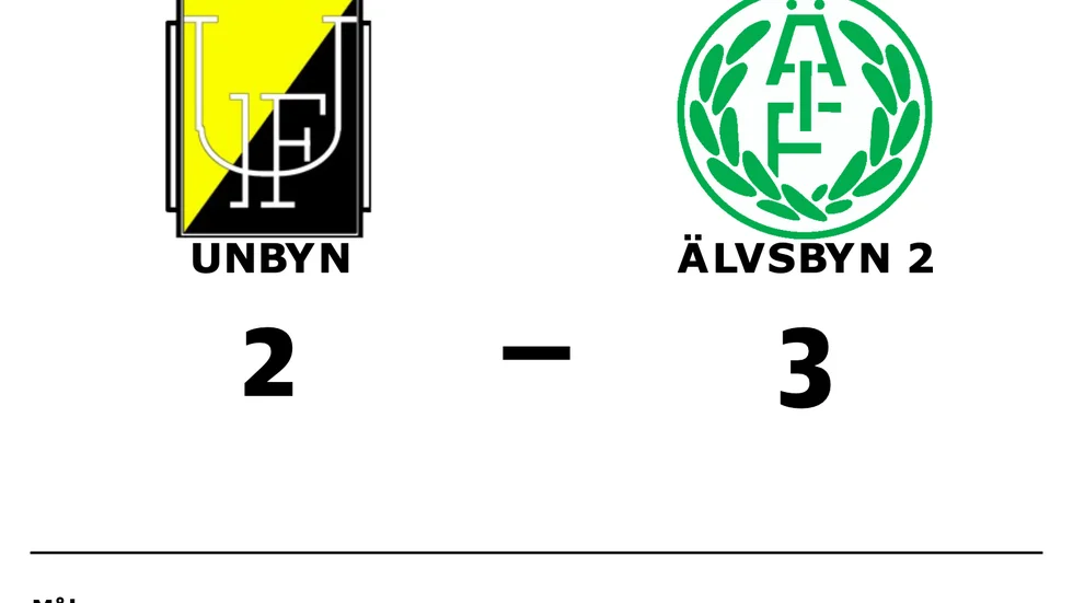 Unbyn förlorade mot Älvsbyn 2