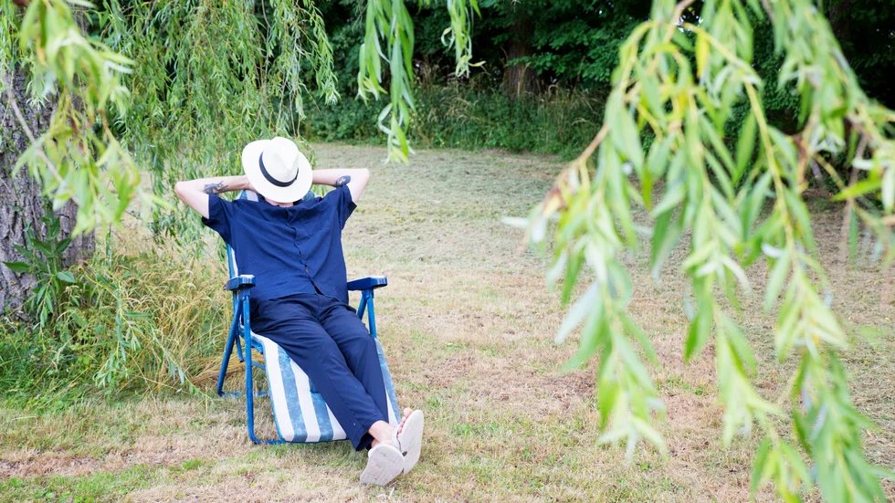 Vanligtvis är det långa perioder nere på Gotland, men denna sommar blev det en kortare visit på barndomsön. 