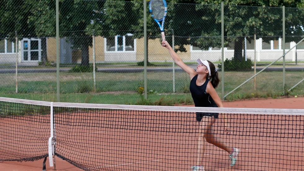 Alma Johansson tog sig till final i flicksingel 14, men var inte helt nöjd med sitt spel i semifinalen.