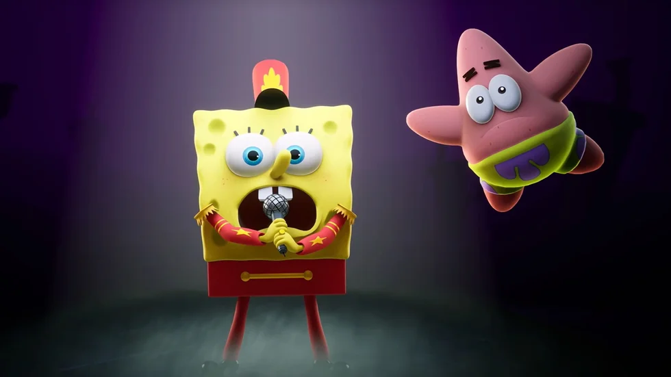 Svampbob Fyrkant finns bland THQ Nordics nyheter. Pressbild.