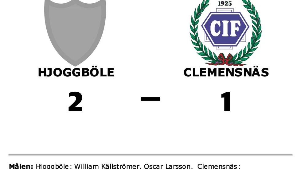 Hjoggböle IF vann mot Clemensnäs IF