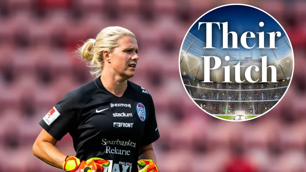 Emelie Lundberg är målvakt i Eskilstuna United och har erfarenhet från svenska landslaget. Hon håller med grundarna av damfotbollspodcasten "Their pitch" i att det finns en avsaknad av professionella analytiska program inom damfotbollsvärlden, och tycker att podcasten låter som en intressant satsning.