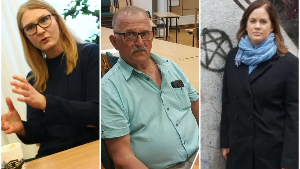 Kommunrevisorn Göran Karlsson är inte nöjd med de båda kommunalråden Sara Sjödal (C), övre raden, och Viktoria Söderling (S) struntade i att behandla en revisionsrapport inom utsatt tid i kommunstyrelsen.