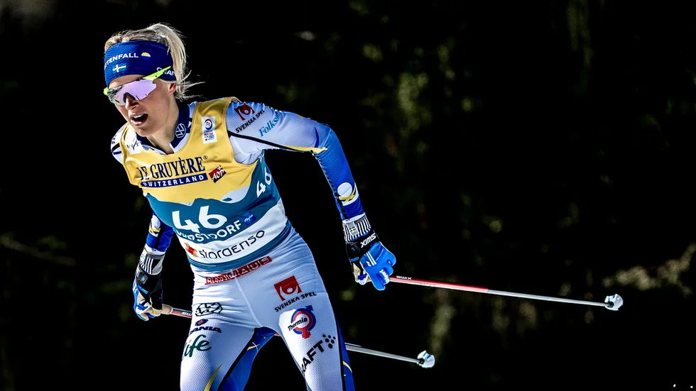 Skidstjärnan Frida Karlsson trappade i somras ned träningen för att hon kände sig sliten. Arkivbild.
