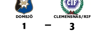 Clemensnäs/RIF segrade mot Domsjö på bortaplan