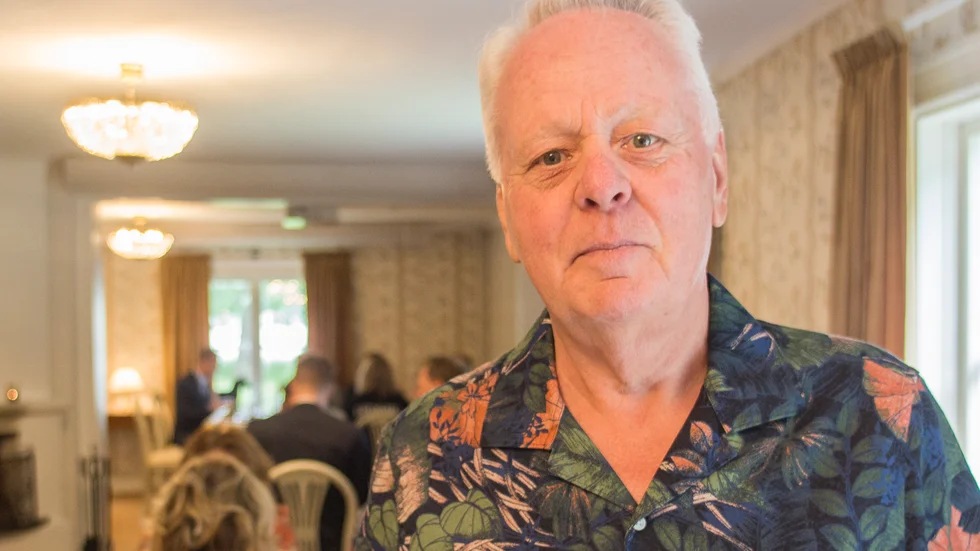 Göran Dahlström tog emot gästerna vid Lilla Djulö.
