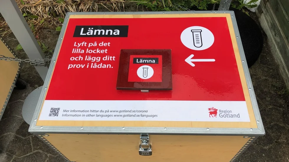 Lådor med testkit har tidigare använts i Örebro och Region Gotland har inspirerats därifrån.