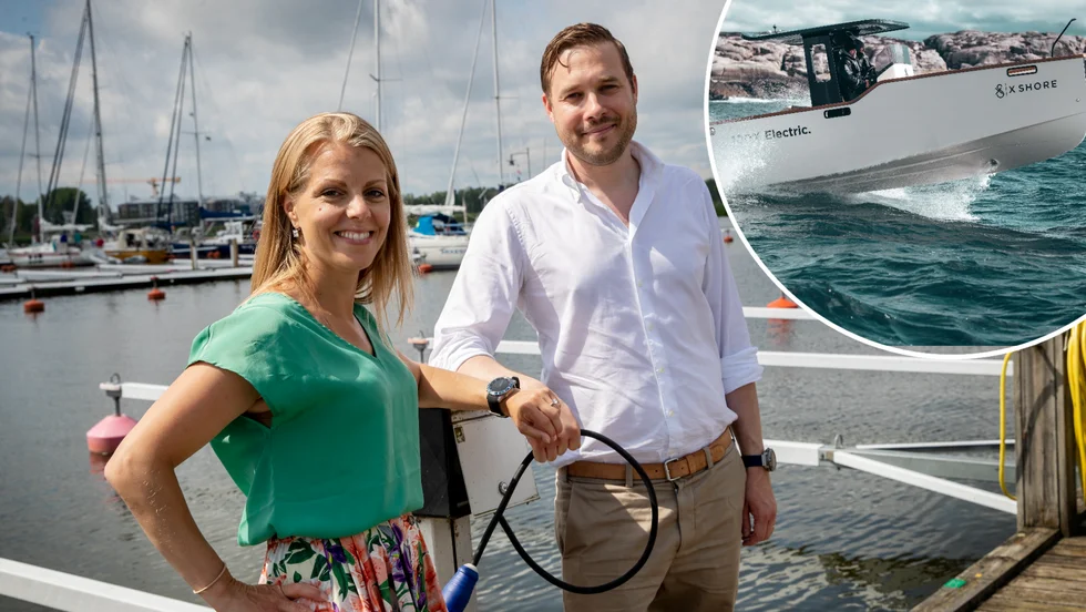 Jenny Keisu avgår som vd för X Shore. Här bredvid försäljningsansvarige Elias Wästberg som berättar att det inte är något som kommer påverka verksamheten i Nyköping. Arkivbild