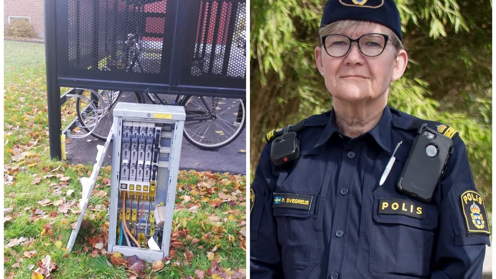 Pirjo Svegréus på polisen varnar ungdomarna som brutit upp elskåp och efterlyser vittnen till händelserna i Vingåker, Läppe och Högsjö.
