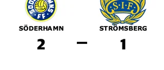 Axel Hillbom enda målskytt när Strömsberg föll
