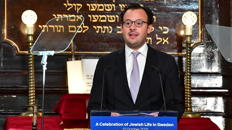 Aron Verständig, ordförande för Judiska centralrådet i Sverige, höll tal i Malmös synagoga inför Malmöforum. Arkivbild.