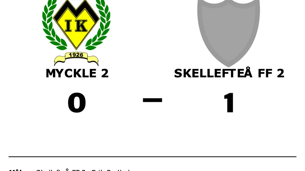 Myckle IK 2 förlorade mot Skellefteå FF 2