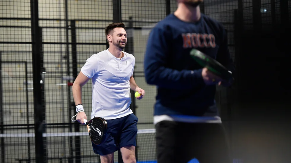 Robin Söderling var ett av affischnamnen när Padel24seven invigdes på Solbacken.