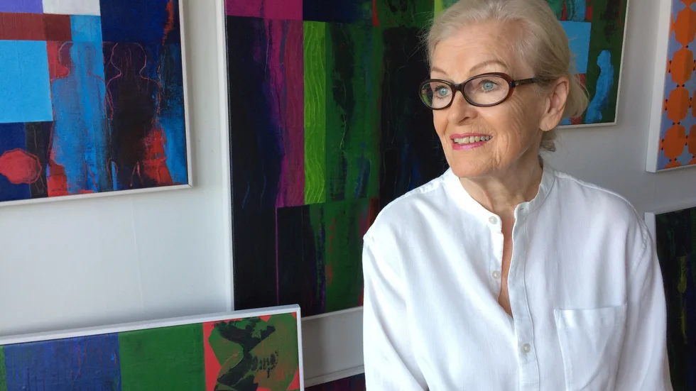 Gunilla Thorheim ställer ut på Mälarsjukhusets galleri.