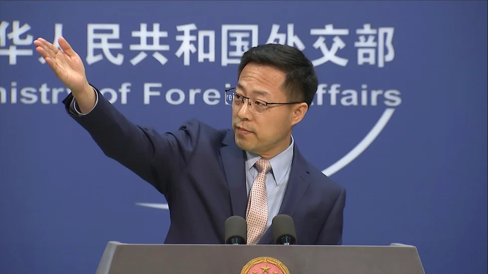 Zhao Lijian, talesperson för Kinas utrikesdepartement. Arkivbild.