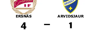 Ersnäs tog kommandot från start mot Arvidsjaur
