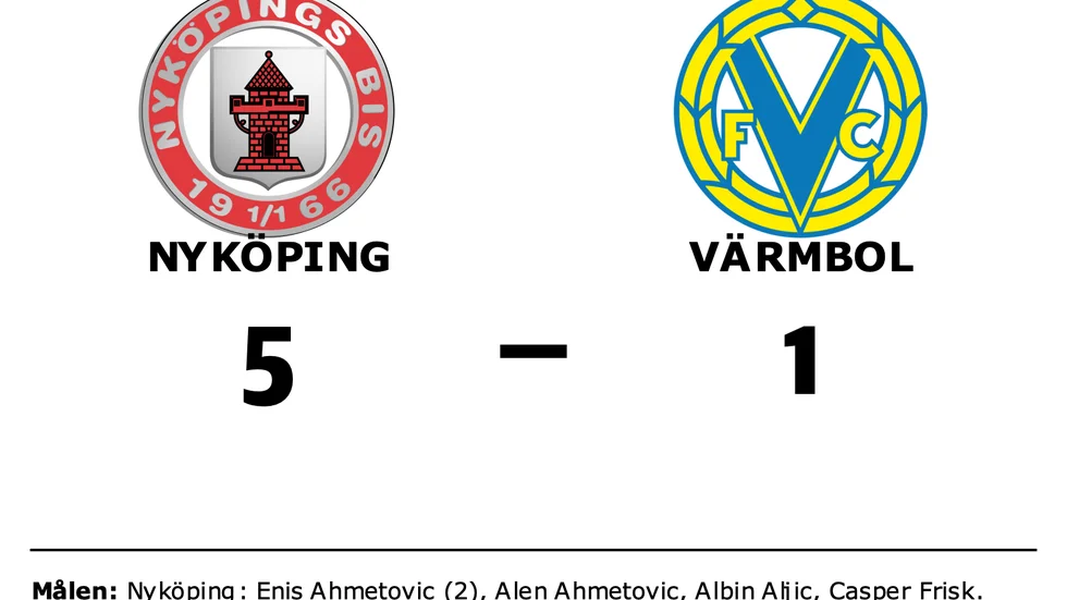Nyköping vann mot Värmbol