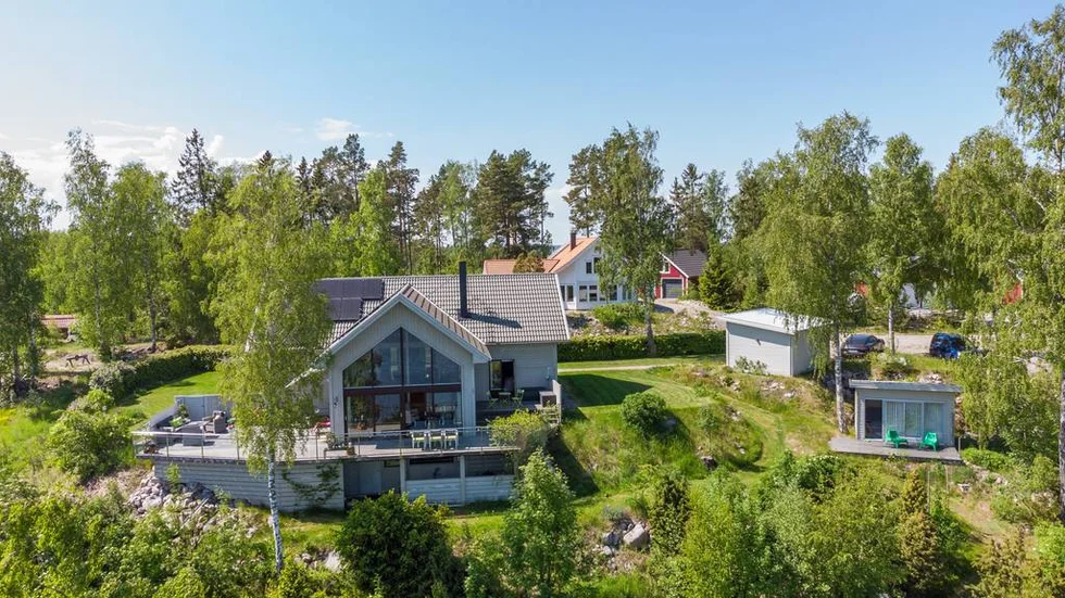 En arkitektritad villa i Fagerviken, Tierp, var tredje mest klickat förra veckan.