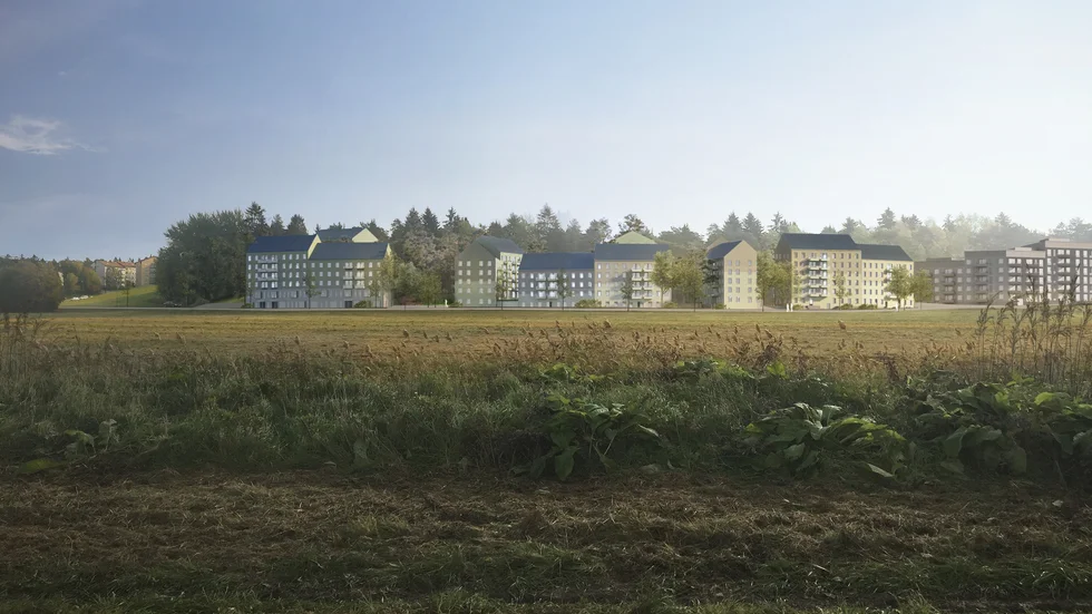 Planförslaget för Hammarparken är ett kraftigt ingrepp i den ursprungliga planidén för Eriksberg, skriver Sten Åke Bylund, Bo Aronsson, Per Hedfors och Ulf Johansson Werre. (Bilden är visionsbild från Uppsala kommun).