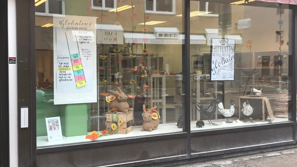Fairtrade Shop Globalen har flyttat in i musikkedjan 4 Sound tidigare lokal på Kungsängsgatan i city.