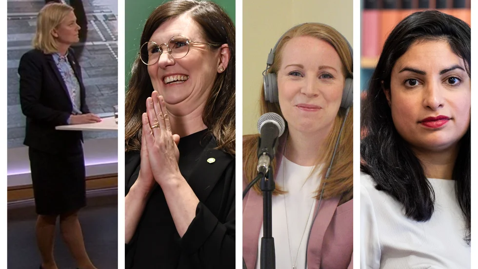 Magdalena Andersson, Märta Stenevi, Annie Lööf och Nooshi Dadgostar kan bilda rödgrön front i riksdagsvalet.