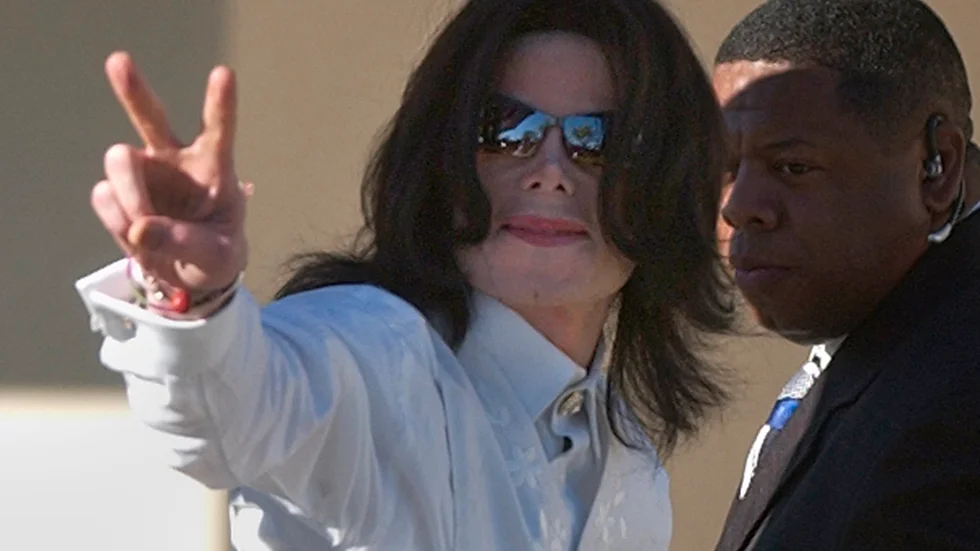 Michael Jackson vid en rättegång 2005. Arkivbild.