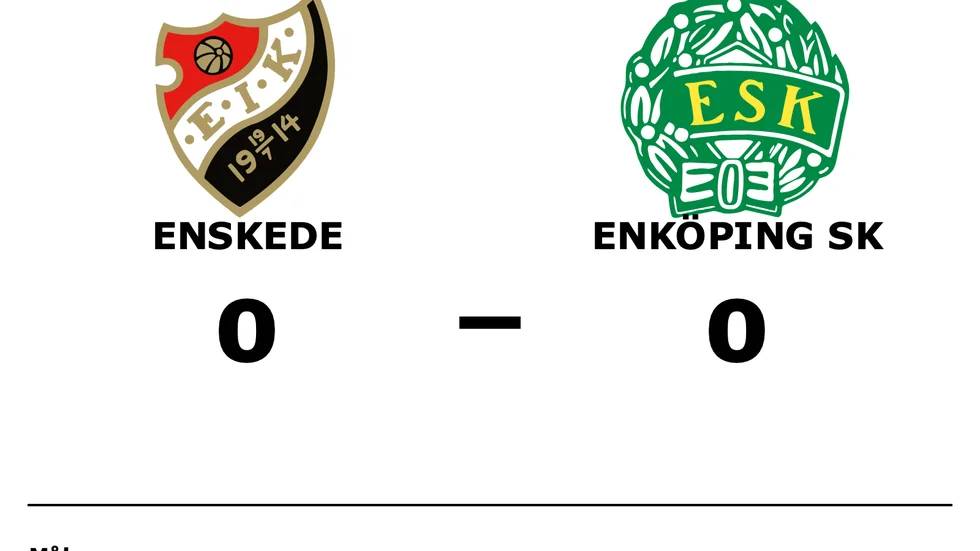 Enskede IK spelade lika mot Enköpings SK FK