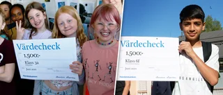 Edvardslundsskolan och Årbyskolan vann Minibladet-tävling: "Godis åt alla!"
