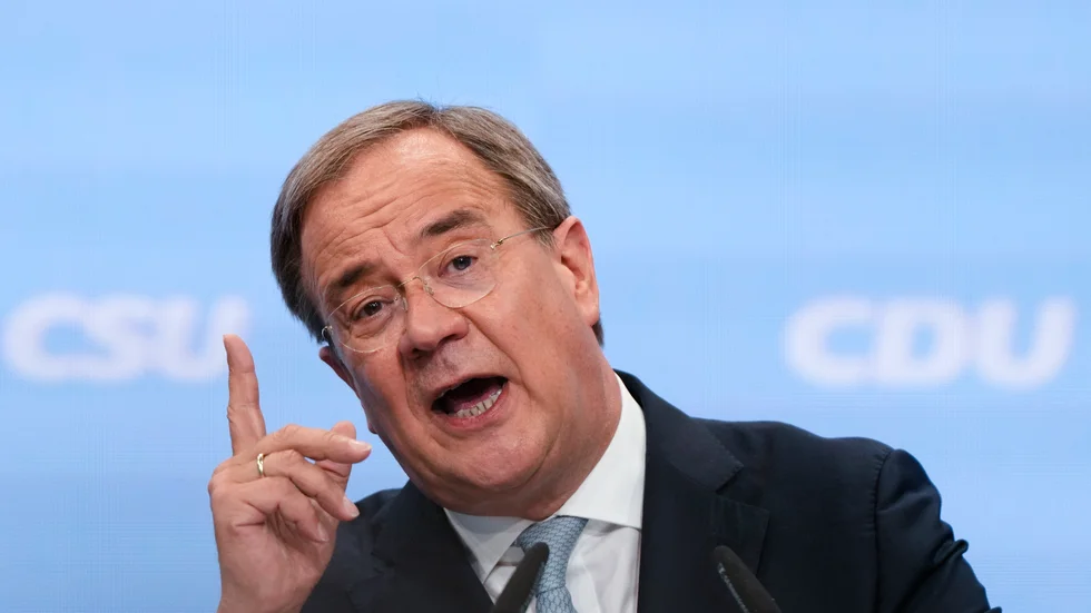 CDU-ordföranden Armin Laschet hoppas ta över som tysk förbundskansler efter valet i september.