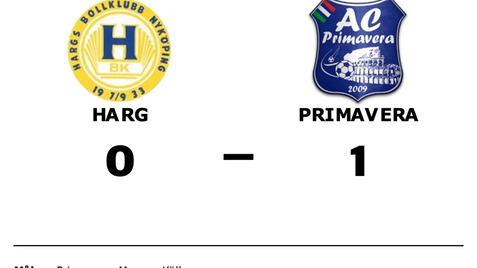 Harg förlorade mot Primavera