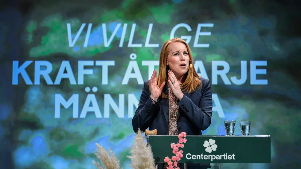 Partiledare Annie Lööf