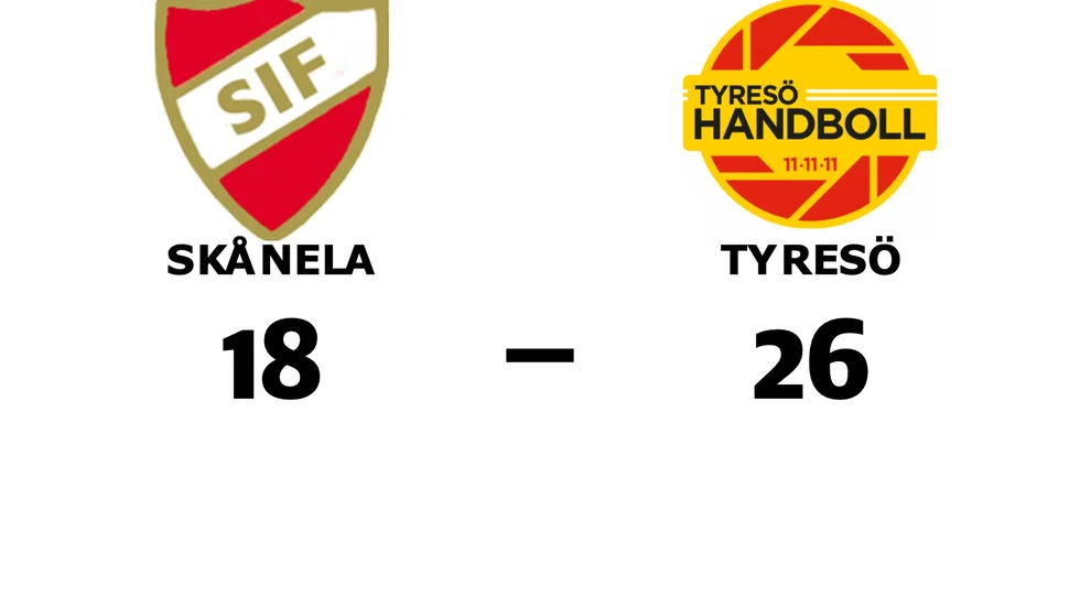 Skånela IF förlorade mot Tyresö HF