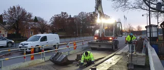 Trasiga rör bakom sättningar vid Vagnhärads station: "Det går till en viss gräns"
