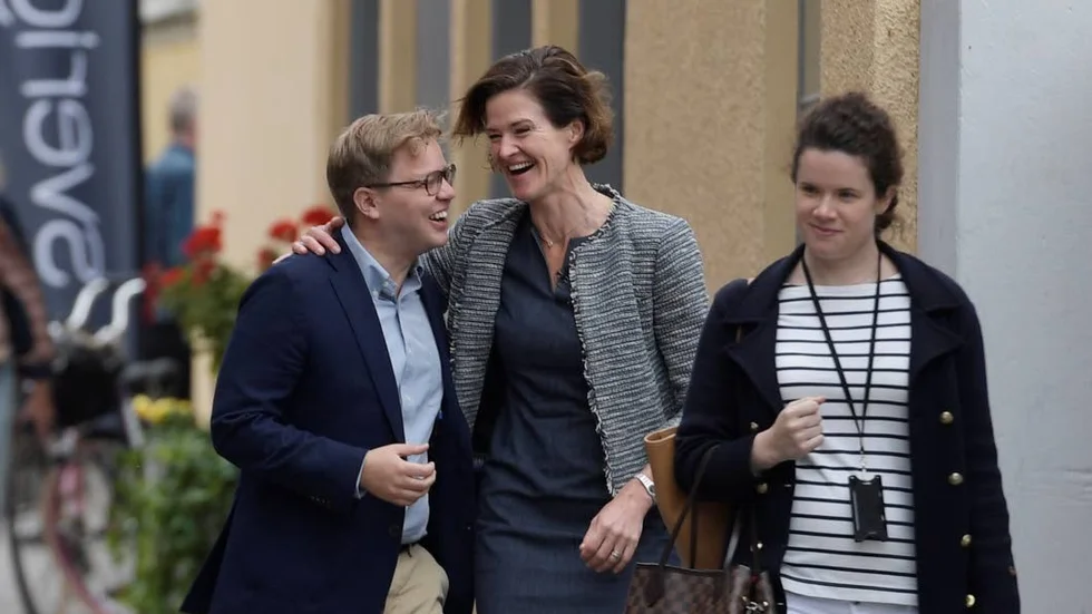 Gott humör. Moderaterna gör framsteg och partiledaren Anna Kinberg Batra gjorde bra ifrån sig i Almedalen.