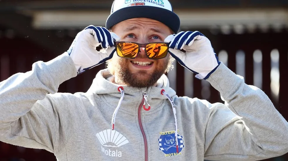 Färdigkört. Jonas Davidsson såg till att avsluta säsongen på bästa sett när han vann Vetlandas 70-årsrace.